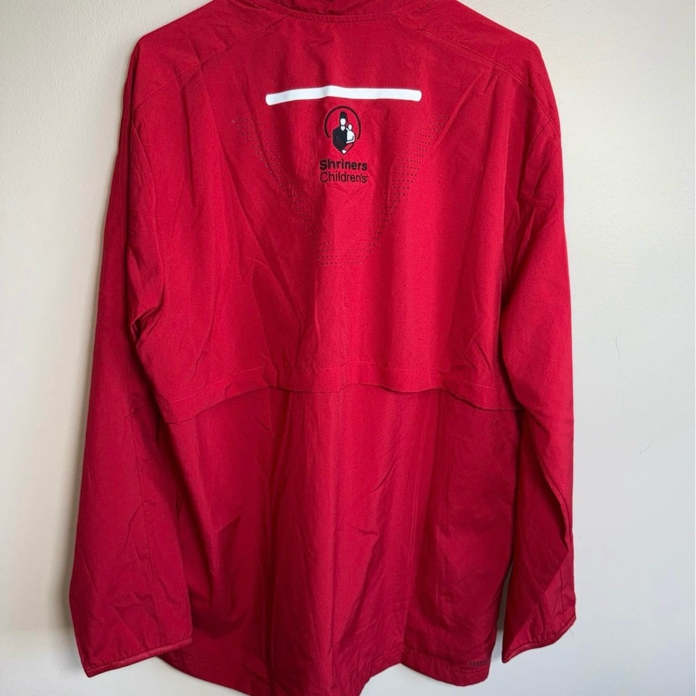 Adidas Nebraska Red Shrine Bowl Football Husker 1/4 Zip Jacket Shirt Large NWT - Picture 5 of 6